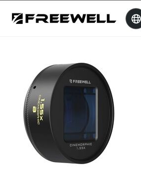1.55X Cinemorphic Lens Adapter (B) - Black and gold brand new